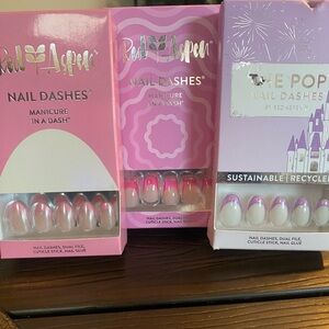 Nail Dashes, 3 sets. Brand new in boxes.